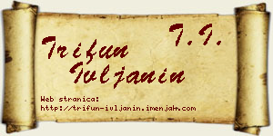 Trifun Ivljanin vizit kartica